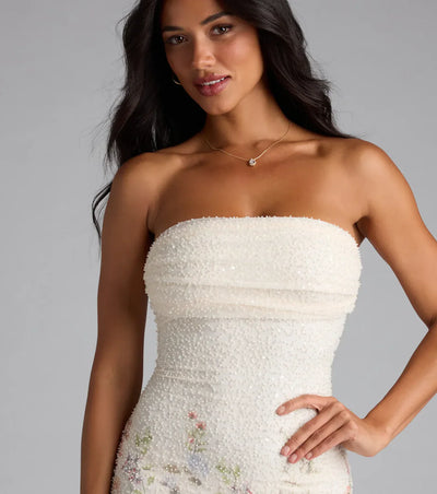 Amara Dress – Blush Sparkle