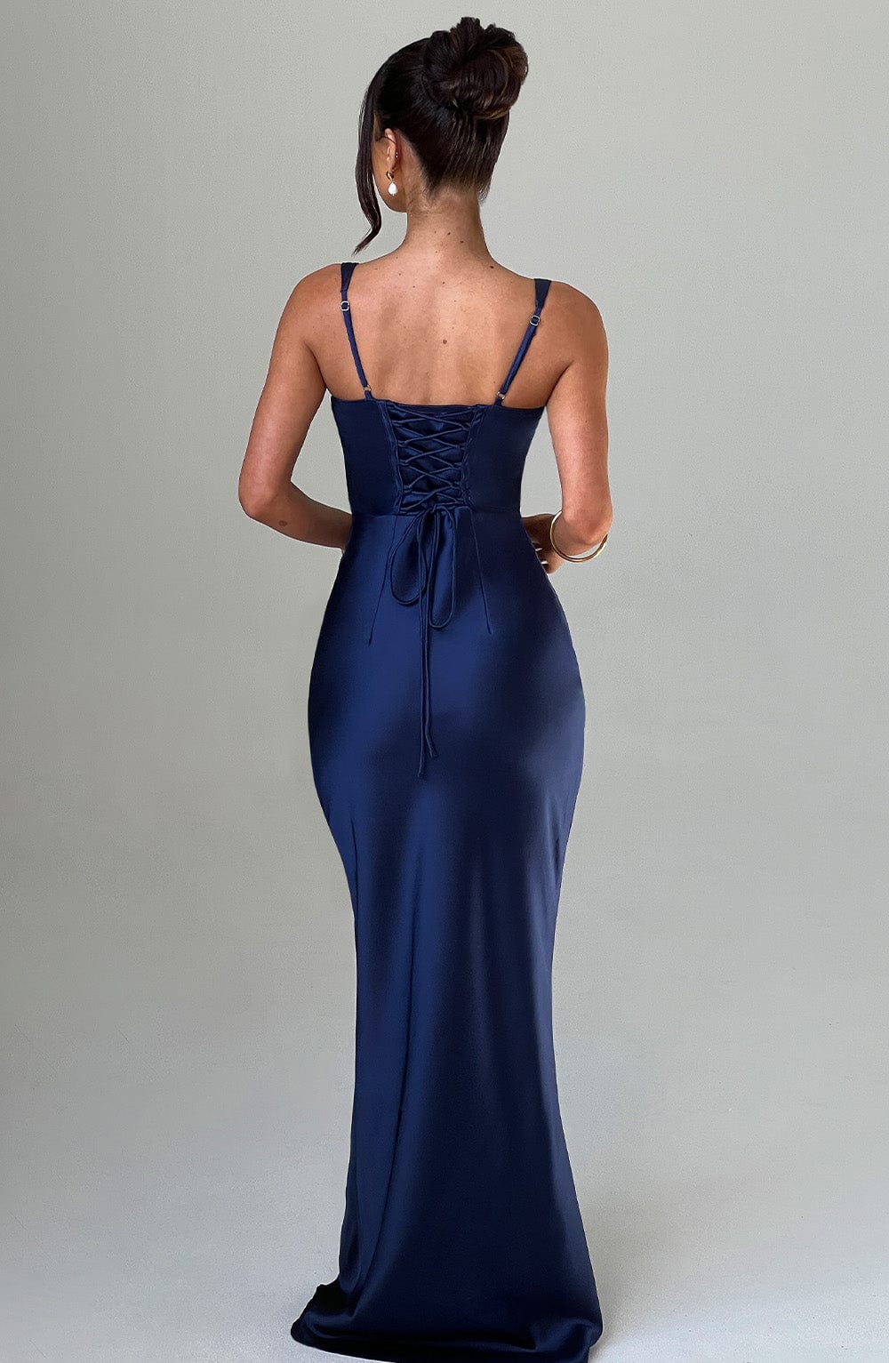 Navy Athena Dress - The Goddess Gown